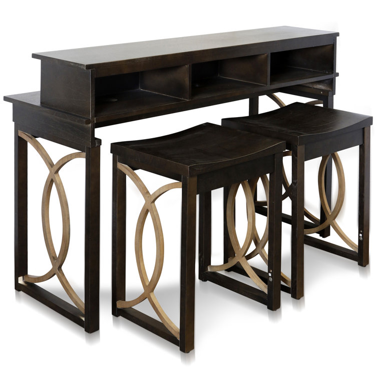 Rosalind Wheeler Northshire 52'' Console Table and Stool Set Wayfair